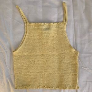 BRAND NEW Forever 21 Yellow Summer Crop Top Small
